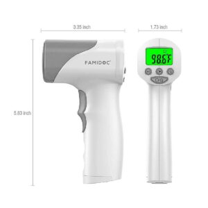 Medical Grade Heavy Duty Touchless Infrared Forehead Thermometer, for Adults & Baby Thermometer Gun, Instant Results