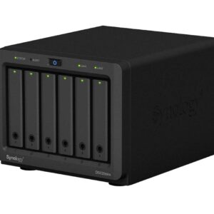 Synology DiskStation DS620slim NAS Server with Celeron 2.0GHz CPU, 6GB Memory, 24TB SSD Storage, 2 x 1GbE LAN Ports, DSM Operating System