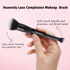 Makeup Brushes Daubigny Dualended Foundation Brush Concealer Brush Perfect for Any Look Premium Luxe Hair Rounded Taperd Flawless Brush Ideal for Liquid, Cream, Powder,Blending,