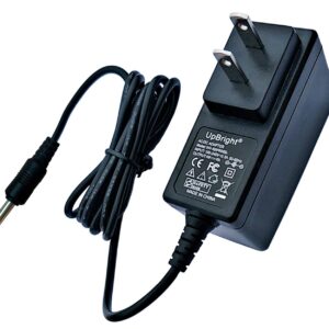 UpBright 12V AC/DC Adapter Compatible with WONNIE SMJ1011 W-1011 W-1020 W-BR146 W-1318 P1750 W-1750 W1011 W1020 WBR146 W1318 W1750 Dual Screen DVD Player DC in 9-12V Power Supply Cord Cable Charger