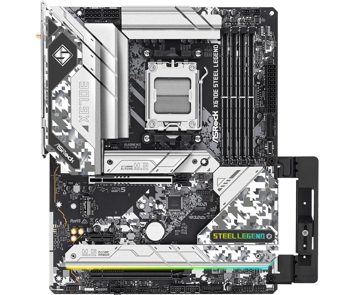 ASRock X670E Steel Legend Support AMD AM5 RYZEN 7000 Series Processors Motherboard