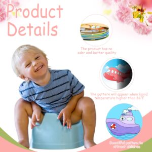 10 Pcs Potty Training Stickers Traffic Toilet Target Sticker Reusable Potty Targets Color Changing Pee Target for Kid Training Use with or Without Potty Training Chart (Traffic)