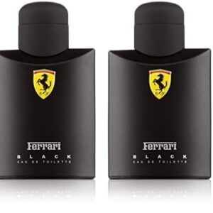 Ferrari Scuderia Black Eau De Toilette Spray For Men, 4.2 Ounce (Pack of 2)