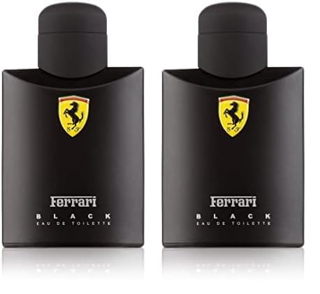 Ferrari Scuderia Black Eau De Toilette Spray For Men, 4.2 Ounce (Pack of 2)