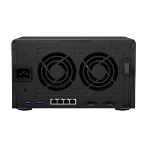 Synology DiskStation DS1621+ NAS Server with Ryzen 2.2GHz CPU, 32GB Memory, 108TB HDD Storage, 1TB M.2 NVMe SSD, 4 x 1GbE LAN Ports, DSM Operating System