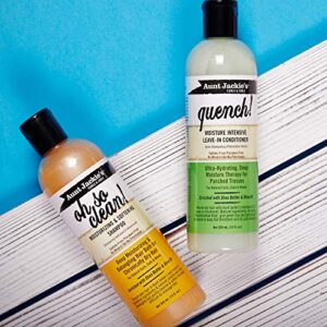 Aunt Jackie's Quench Moisture Intensive Leave-in Conditioner, Shea butter & Olive Oil, 12 Fl.Oz (374840) (Pack of 3)