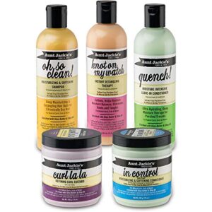 Aunt Jackie's Quench Moisture Intensive Leave-in Conditioner, Shea butter & Olive Oil, 12 Fl.Oz (374840) (Pack of 3)