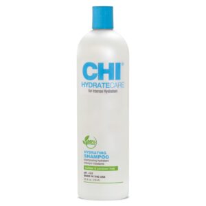 chi hydratecare hydrating shampoo, balances hair moisture and protects against damage and hair breakage, sulfate, paraben, & cruelty-free, 25 oz