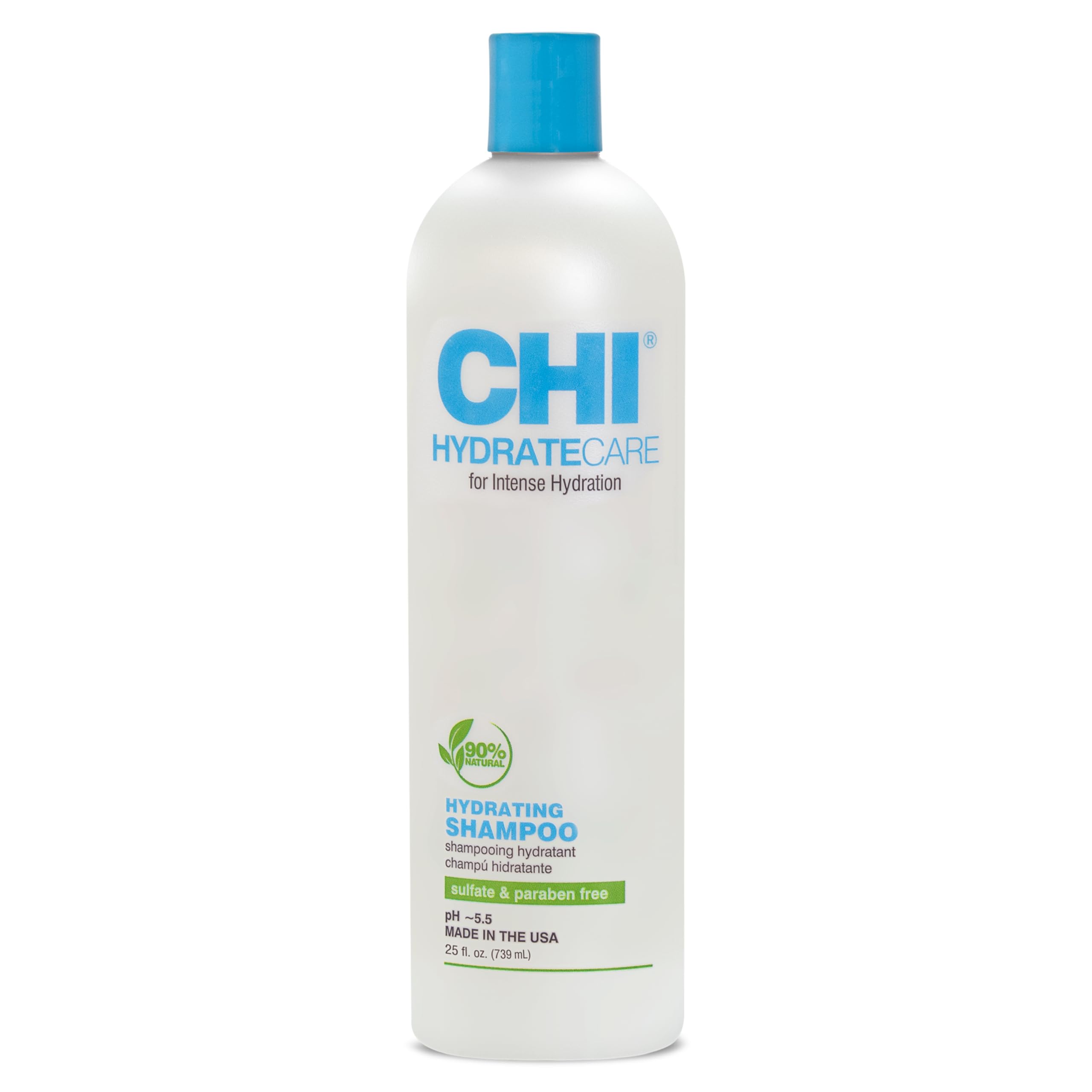 CHI HydrateCare Hydrating Shampoo, Balances Hair Moisture and Protects Against Damage and Hair Breakage, Sulfate, Paraben, & Cruelty-Free, 25 Oz