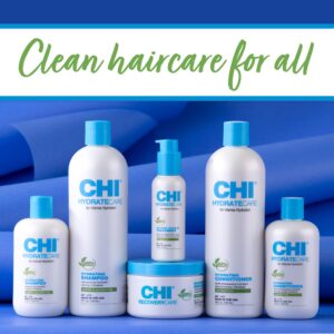 CHI HydrateCare Hydrating Shampoo, Balances Hair Moisture and Protects Against Damage and Hair Breakage, Sulfate, Paraben, & Cruelty-Free, 25 Oz