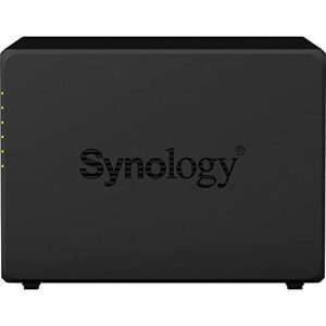 Synology DiskStation DS1520+ NAS Server with Celeron 2.0GHz CPU, 8GB Memory, 90TB HDD Storage, 1TB M.2 NVMe SSD, 4 x 1GbE LAN Ports, DSM Operating System