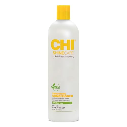 CHI ShineCare Smoothing Conditioner, Transforms Dull Hair Adding Instant Shine And Hydration, Sulfate, Paraben, & Cruelty-Free, 25 Oz