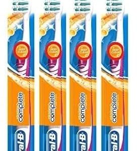 Oral-B Complete Deep Clean Toothbrush, 35 Soft (Colors Vary) - Pack of 4