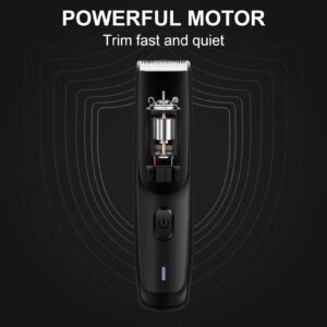 MOKEMAKE Men's Body Hair Trimmer - Electric Razor Shavers, Waterproof, IPX7, for Pubic Hair Trimming, with Charging Dock