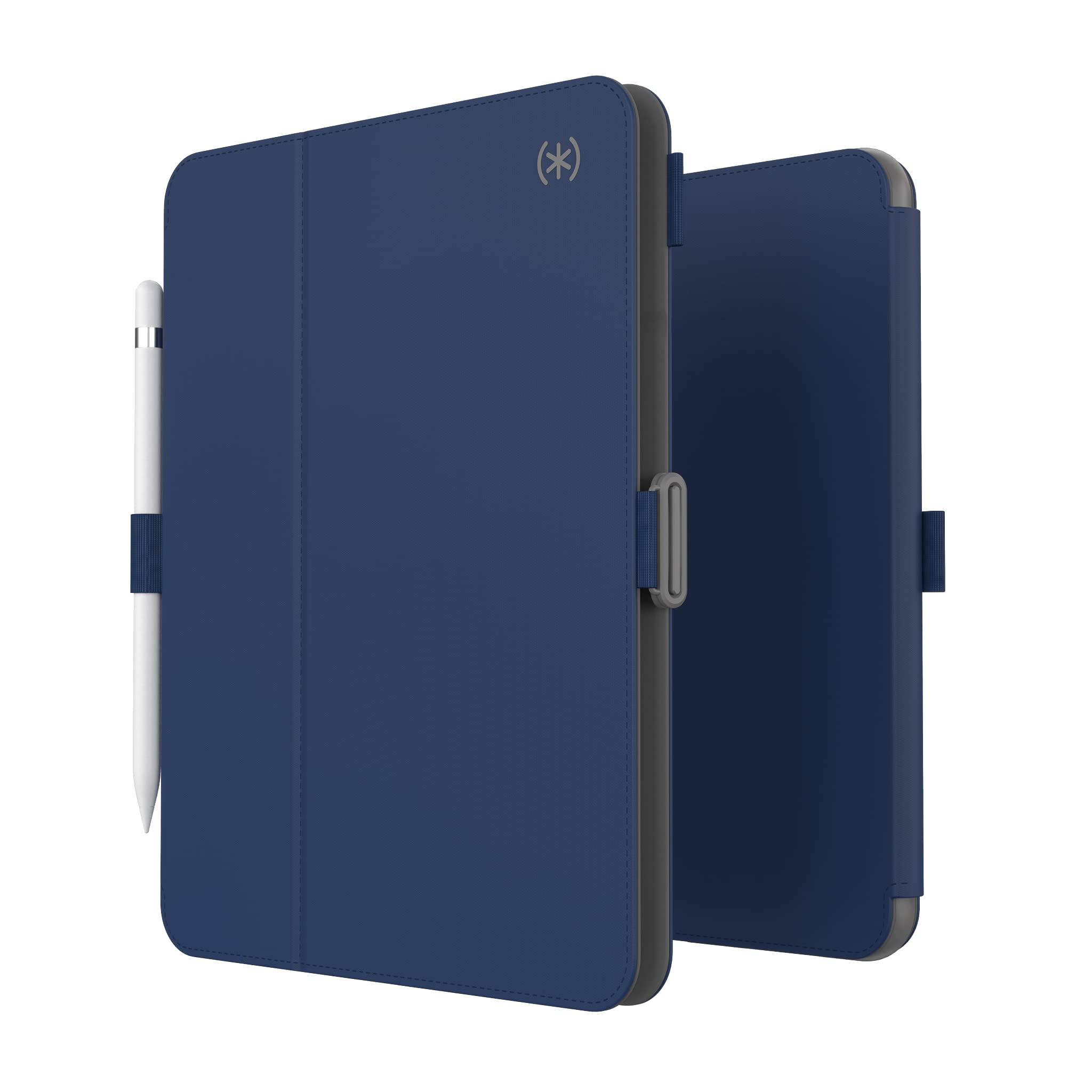 Speck Case for iPad Pro 10th Generation 10.9 Inch - Drop & Camera Protection, Slim Multi Range Stand, Apple Pencil Holder - Arcadia Navy/Moody Grey