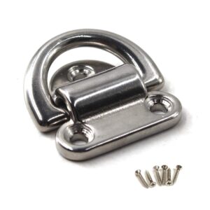 avryn eyebolt screws,lifting ring eye bolts,folding pad eye 316 stainless steel lashing ring heavy duty d ring tie down anchor (color : 10mm)