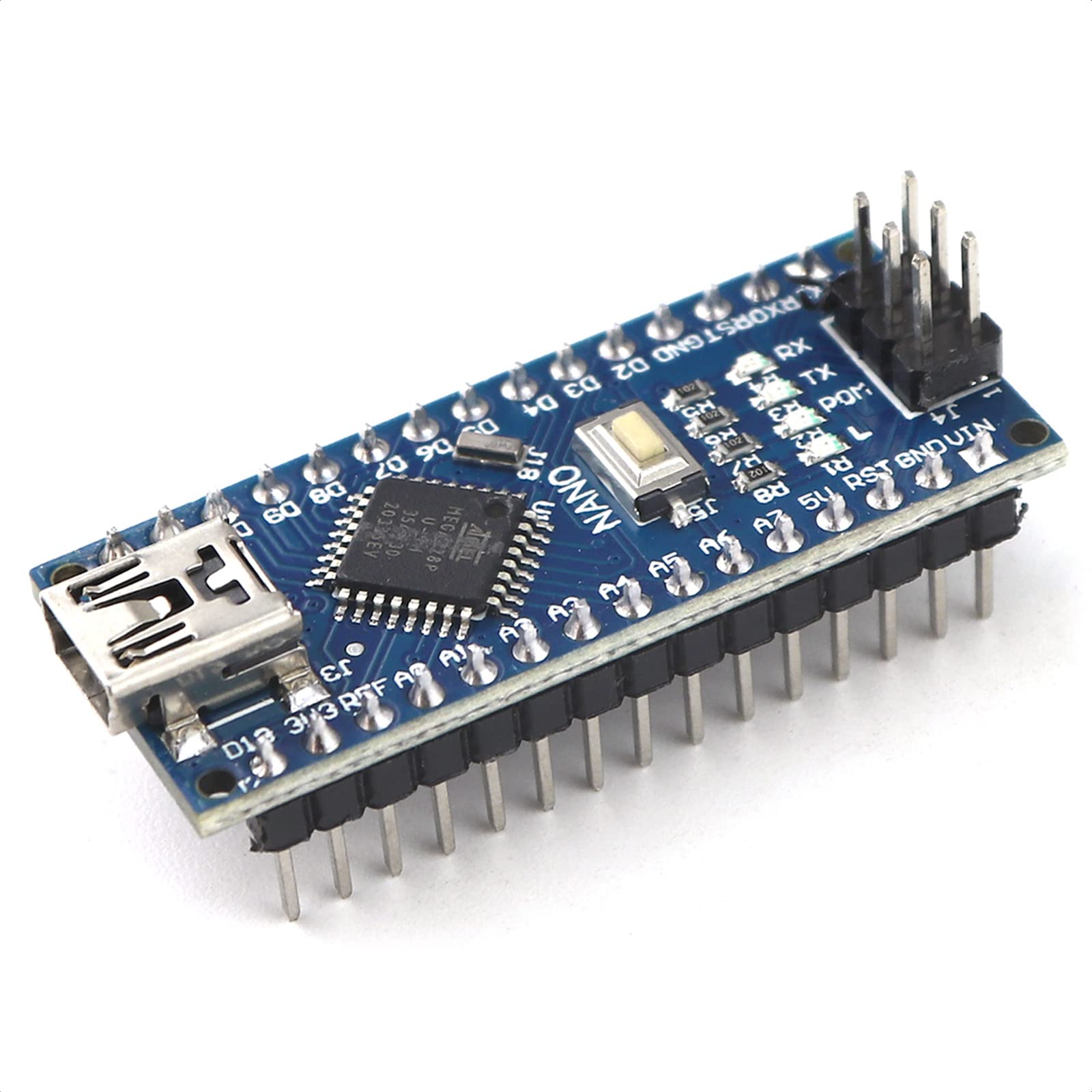 TISEKER Mini Nano V3.0 ATmega328P Microcontroller Board with USB Cable for Arduino