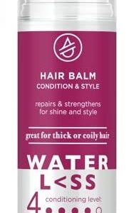 WaterLess Hair Balm Condition & Style, Moisturizing, Strengthening & Split End Repair Hair Treatment, 5.1 fl oz (Pack of 3)