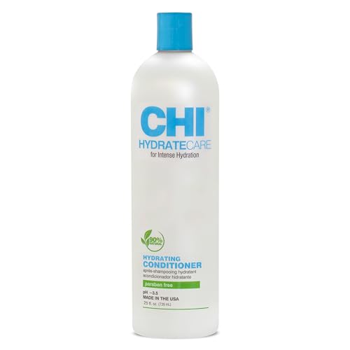 CHI HydrateCare Hydrating Conditioner, Balances Hair Moisture and Protects Against Damage and Hair Breakage, Sulfate, Paraben, & Cruelty-Free, 25 Oz