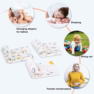 Baby Portable Changing Pad Waterproof Diaper Changing Mat Travel 3 Pack Washable Mattress Pad Reusable Under Pads Changing Pad Liners 22" x 27.5"