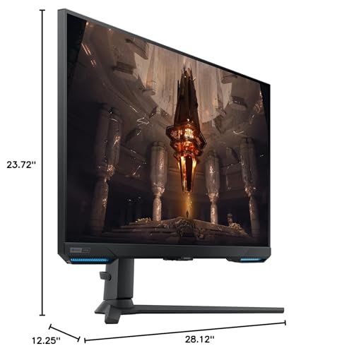 SAMSUNG Odyssey G70B Series 32-Inch 4K UHD Gaming Monitor, IPS Panel, 144Hz, 1ms, HDR 400, G-Sync and FreeSync Premium Pro Compatible, Ultrawide Game View (LS32BG702ENXGO)