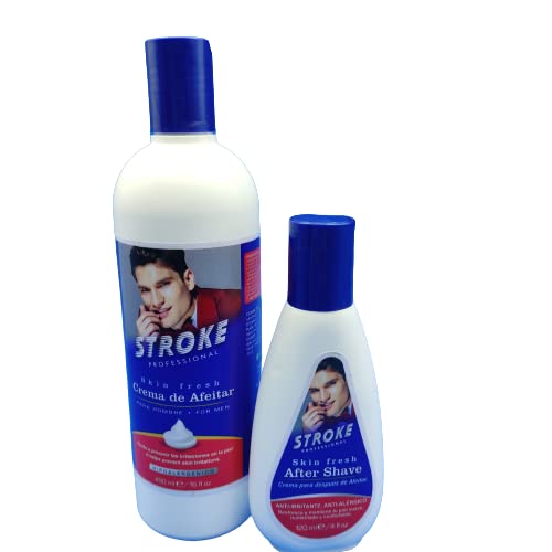 STROKE PROFESSIONAL – 2-STEP SHAVING SET - moisturizes - refreshes the skin - softens - anti irritant