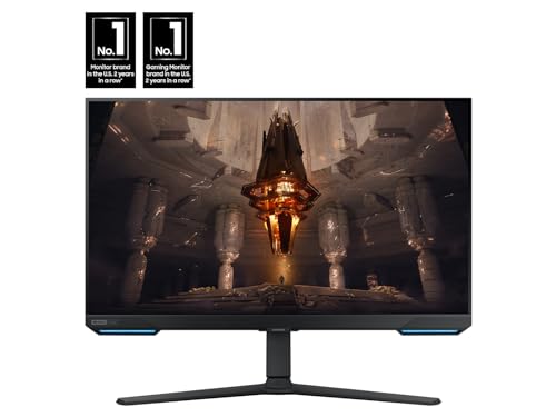 SAMSUNG Odyssey G70B Series 32-Inch 4K UHD Gaming Monitor, IPS Panel, 144Hz, 1ms, HDR 400, G-Sync and FreeSync Premium Pro Compatible, Ultrawide Game View (LS32BG702ENXGO)