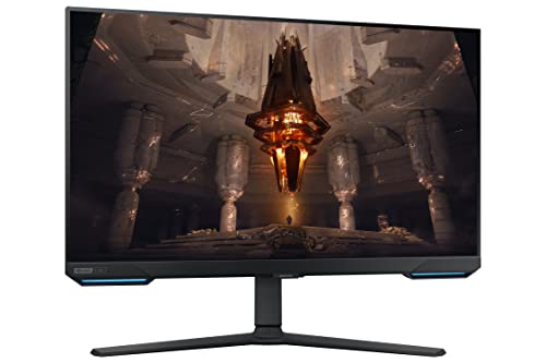 SAMSUNG Odyssey G70B Series 32-Inch 4K UHD Gaming Monitor, IPS Panel, 144Hz, 1ms, HDR 400, G-Sync and FreeSync Premium Pro Compatible, Ultrawide Game View (LS32BG702ENXGO)