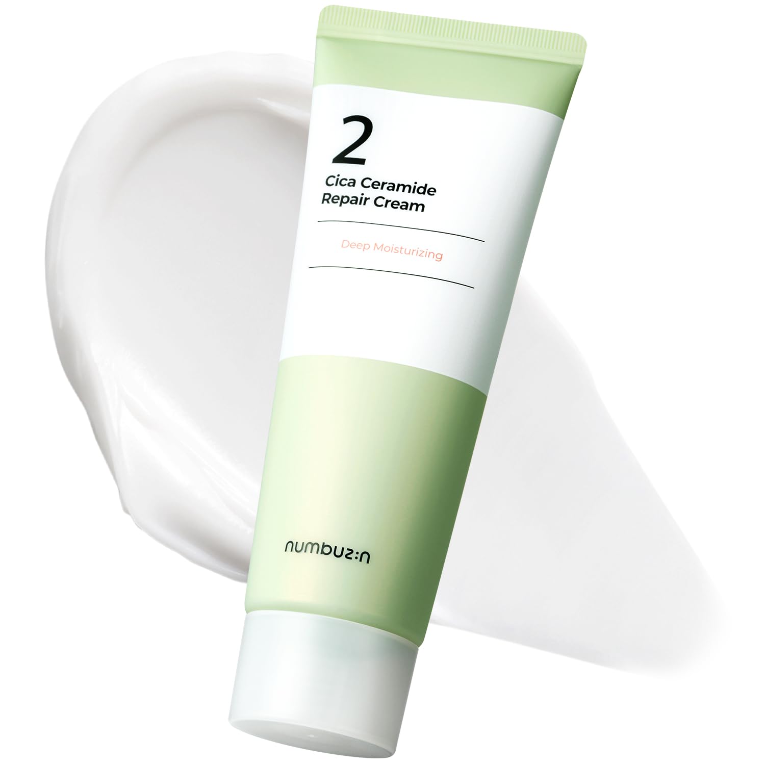 numbuzin No.2 Cica Ceramide Repair Cream | Ceramide, Centella Asiatica | Hydrating, Calming, Skin Recovery, Strengthen Skin Barrier, Deep Repair | All Skin Types | 2.02 fl. oz.