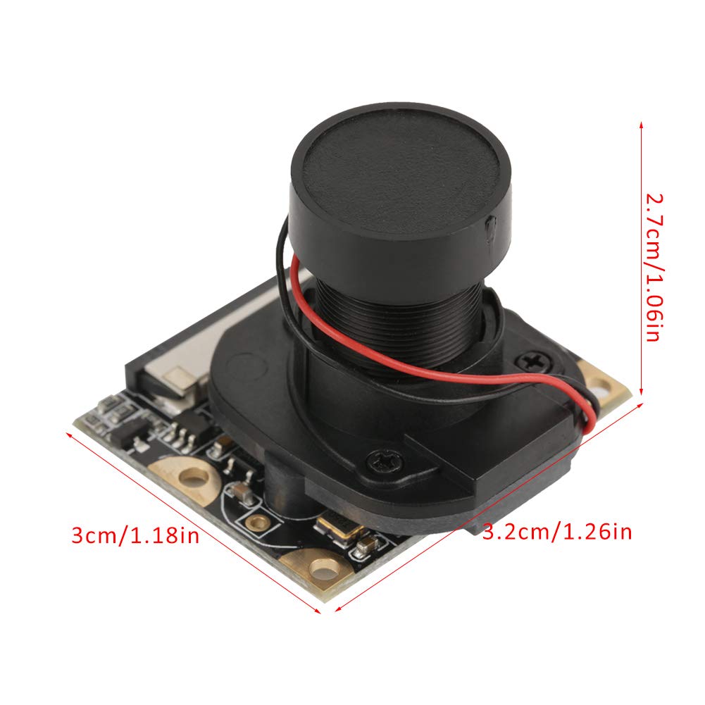 for Raspberry Pi Camera Module 5MP, HD OV5647 Sensor with Fixed Lens Webcam 15cm Flat Ribbon Cable to 15Pin MIPI CSI Connector Compatible for Raspberry Pi B 3/2