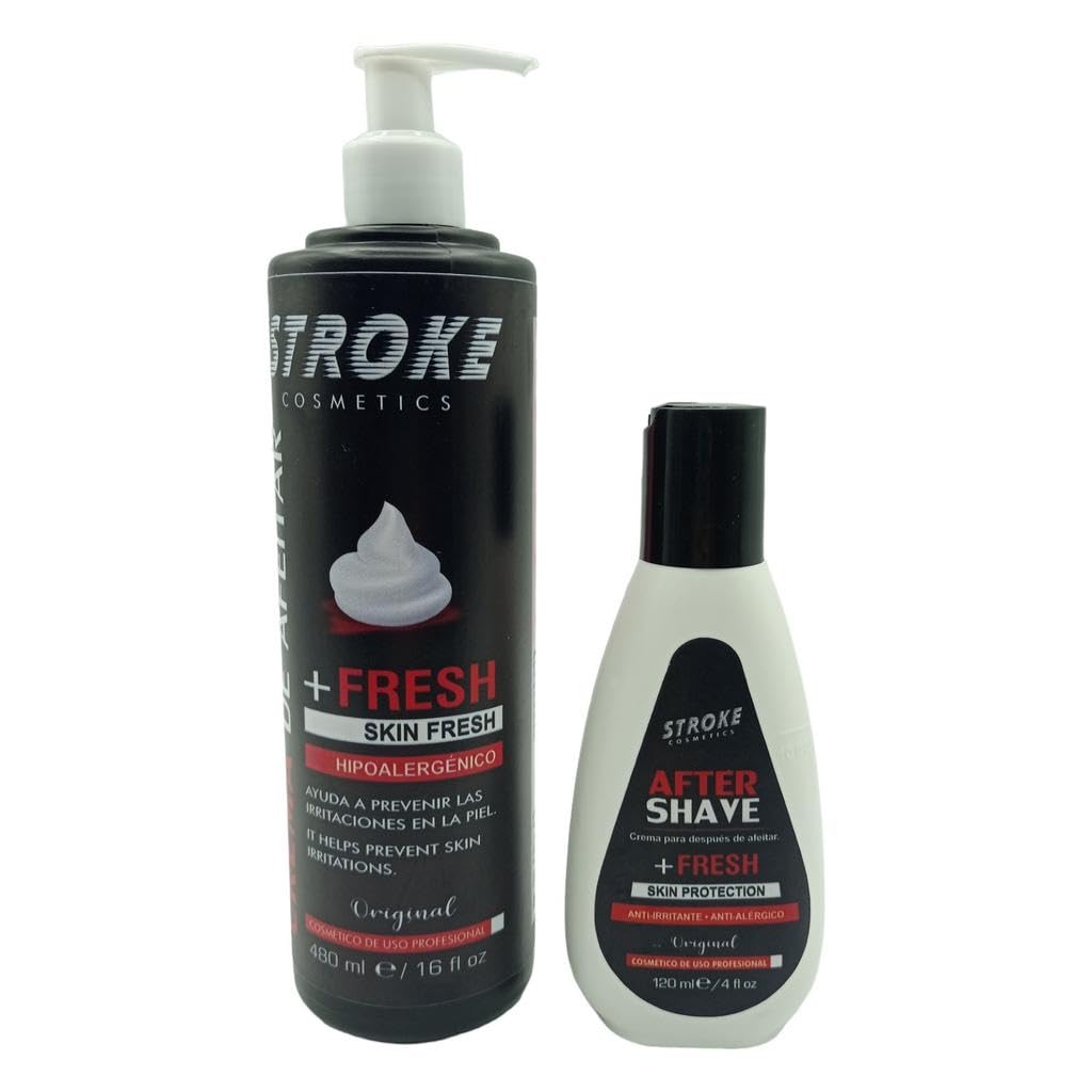 STROKE PROFESSIONAL – 2-STEP SHAVING SET - moisturizes - refreshes the skin - softens - anti irritant