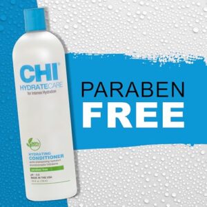 CHI HydrateCare Hydrating Conditioner, Balances Hair Moisture and Protects Against Damage and Hair Breakage, Sulfate, Paraben, & Cruelty-Free, 25 Oz