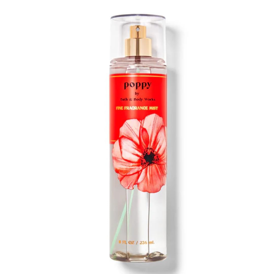 Bath & Body Works Poppy Fine Body Fragrance Mist 8 Fluid Ounce (Poppy)