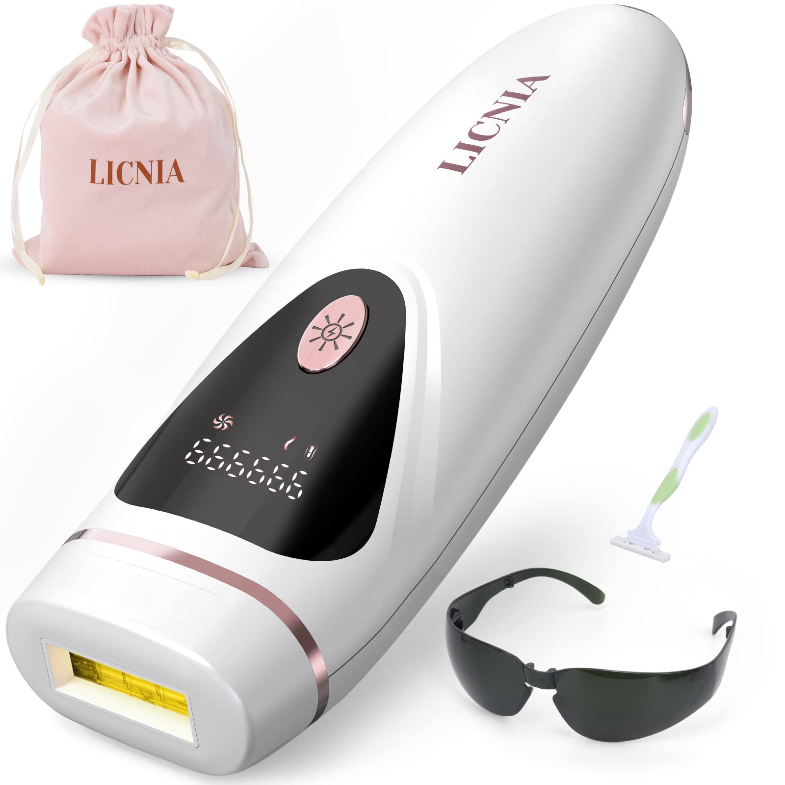 Laser Hair Removal for Women and Men, at-Home IPL Hair Removal Device Upgraded to 999,999 Flashes Painless Permanent Hair Removal, Safe and Long-Lasting Results, Reducing Hair Growth on Body and Face