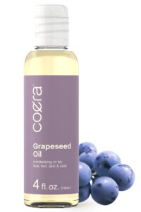 horbäach grapeseed | 4 fl oz | moisturizing oil for face, hair, skin and nails | free of parabens, sls, & fragrances | coera