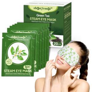 zhenyemei self heating warm compress for eyes | 6a silk cotton material | heated eye mask for fast relief of dry eyes | no microwave needed | eye treatment products for dry eye relief | 20 count