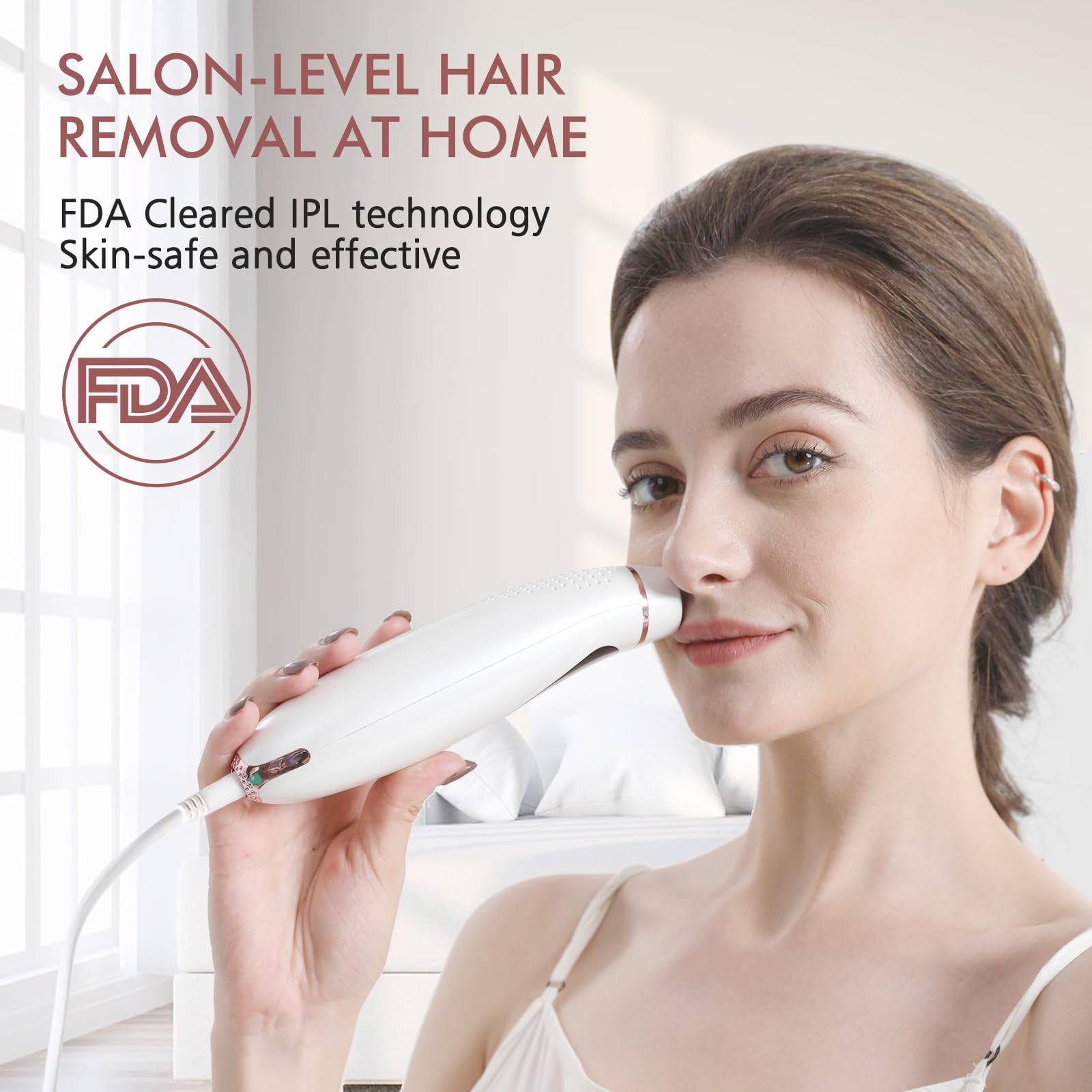 Laser Hair Removal for Women and Men, at-Home IPL Hair Removal Device Upgraded to 999,999 Flashes Painless Permanent Hair Removal, Safe and Long-Lasting Results, Reducing Hair Growth on Body and Face