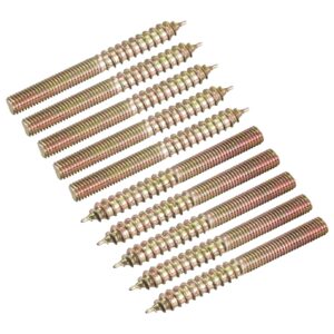 uxcell m5x50mm hanger bolts, 48pcs double ended thread dowel screws for wood furniture connecting