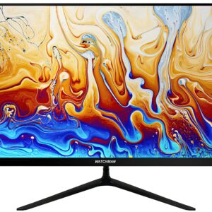 watchman WM-ND2400 Ultra-Thin Borderless 24" LED Monitor, TFT LED, 1920x1080 Resolution, 16:9 Aspect Ratio, 3000:1 Contrast, 6.5ms Response Time, VGA and HDMI Inputs