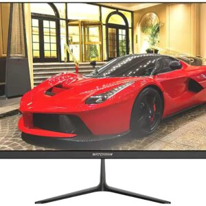 Watchman WM-ND2200 Ultra-Thin Borderless 22" LED Monitor, TFT LED, 1920x1080 Resolution, 17:9 Aspect Ratio, 6.5ms Response Time; VGA and HMDI Inputs, Metal and ABS Housing