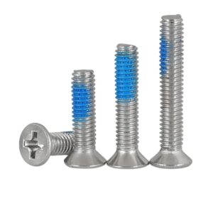 (50pcs) 304 Stainless Steel Cross Head Dispense Anti-dislodging Bolts for Electrical Parts Processing etc. M1.6x4mm