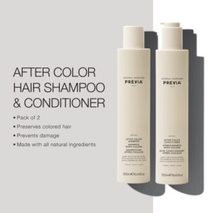 Previa Keeping After Color Shampoo and Conditioner - Color Protection Hair Care Set for Color Treated Hair (8.45 oz each)