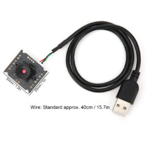 Camera Module HD, 1MP HD Lens 50° Field of View Clearer Picture USB Interface Camera, HD Chip Plug and Play HBV‑W202012HD for WinXP/Win7/Win8/Win10/OS X/Linux/Android