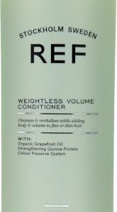 Ref Weightless Volume Conditioner 1000ml Light conditioner with natural extracts specially selected to protect, strengthen and detangle fine or thin hair.…