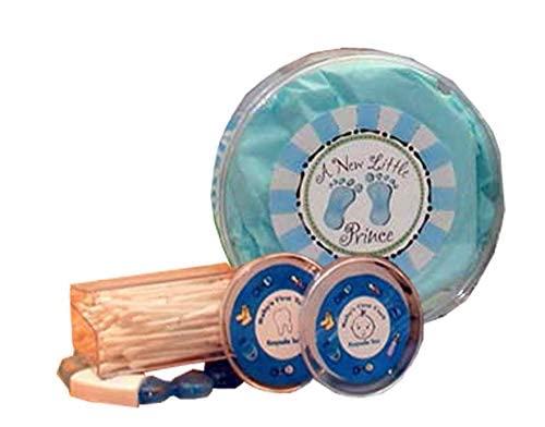 Our Precious Baby Boy New Baby Gift Basket Blue - New Baby Gift Basket