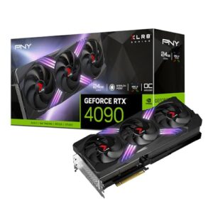 pny geforce rtx™ 4090 24gb xlr8 gaming verto™ epic-x rgb™ oc triple fan graphics card dlss 3 (argb, 384-bit, pcie 4.0, gddr6x, supports 4k, anti-sag bracket, hdmi/displayport)