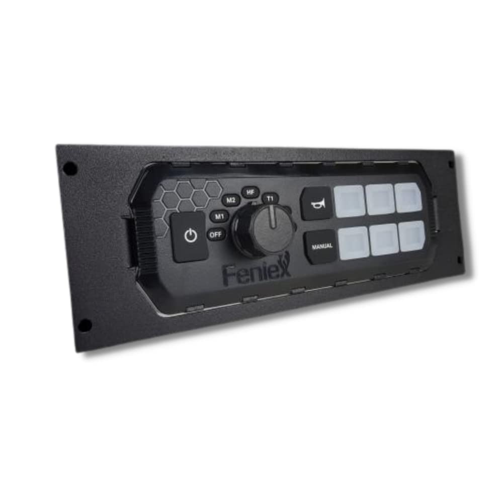 UBL by Havis Faceplate for Feniex Typhoon Siren Controller - Feniex Typhoon Siren Controller Full-Function Head C-4017 - Equipment Mounting Bracket