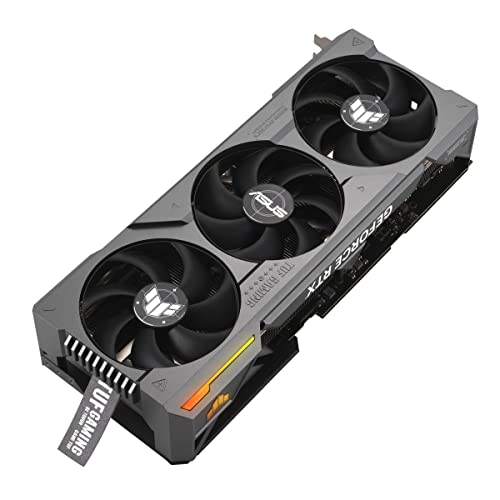 ASUS TUF GAMING NVIDIA GeForce RTX 4090 OC Edition Gaming Graphics Card (24GB GDDR6X, PCIe 4.0, HDMI 2.1a, DisplayPort 1.4a, Dual Ball Bearing Axial Fans)