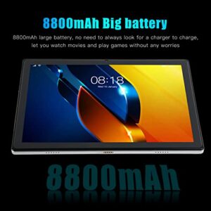 LBEC 5G Call Tablet, HD 8800mAh Gold 10 Cores 2.5Ghz 6GB 128GB Tablet for 11 for Home (US Plug)