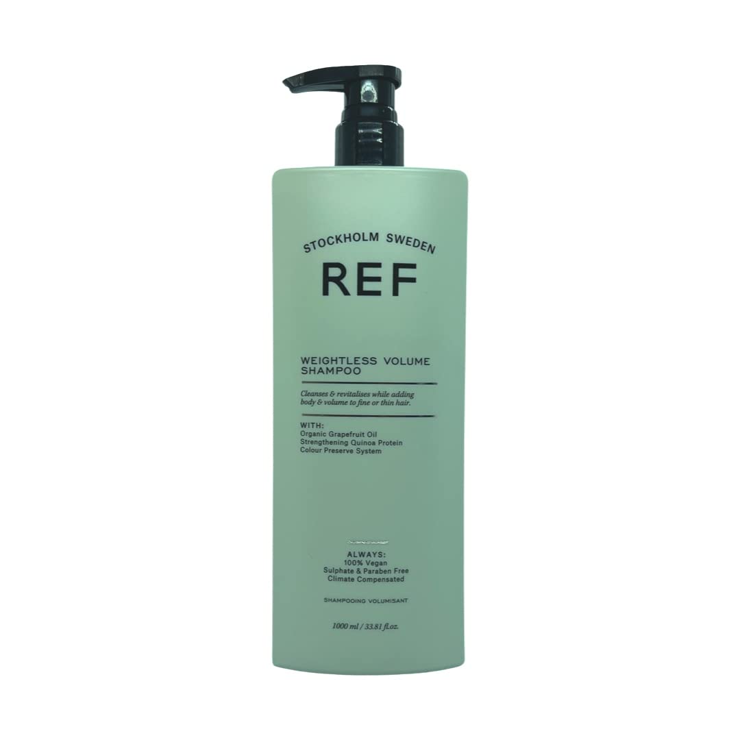 Ref Weightless Volume Shampoo 1000ml Sulfate-free shampoo with natural extracts specially selected to protect, strengthen the structure of fine or thin hair.